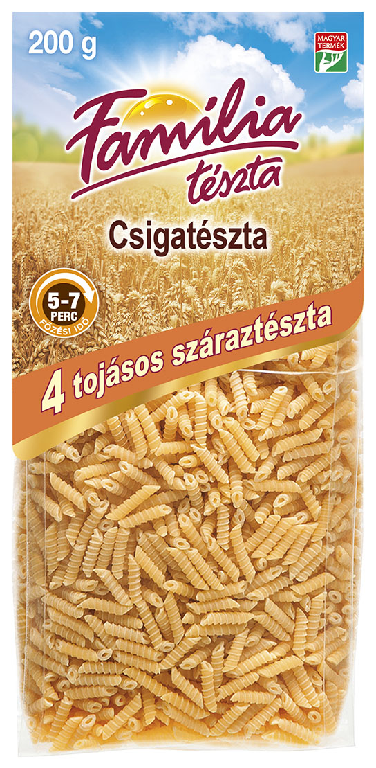 Csigatészta 4 tojásos száraztészta 200 g